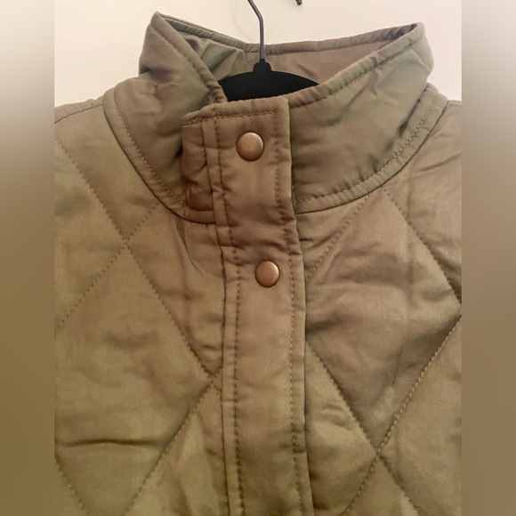 NWT Social Standard by Sanctuary Quilted Twill Jacket Green Size X-Small - Picture 4 of 15